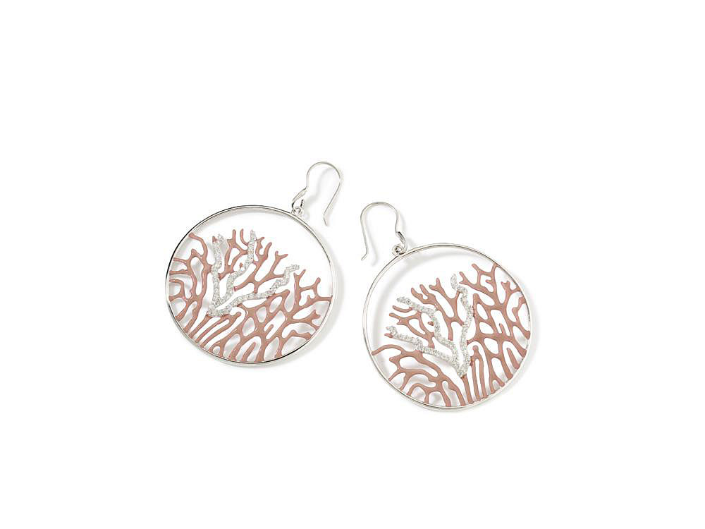 Coral Reef Earrings - Simple, flattering sterling silver earrings