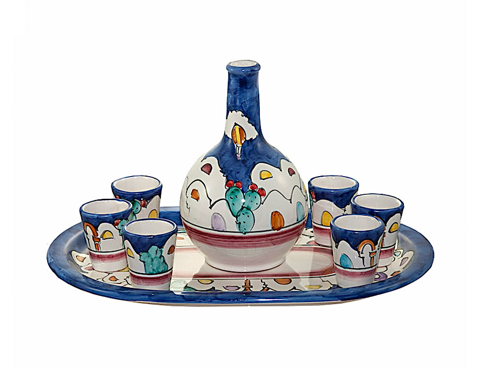 verres en céramique italienne, gobelets en céramique, gobelets d'italie