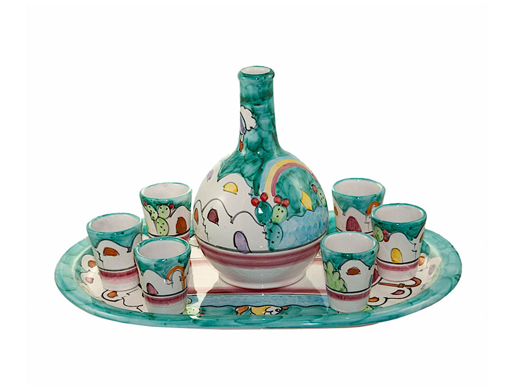 verres en céramique italienne, gobelets en céramique, gobelets d'italie