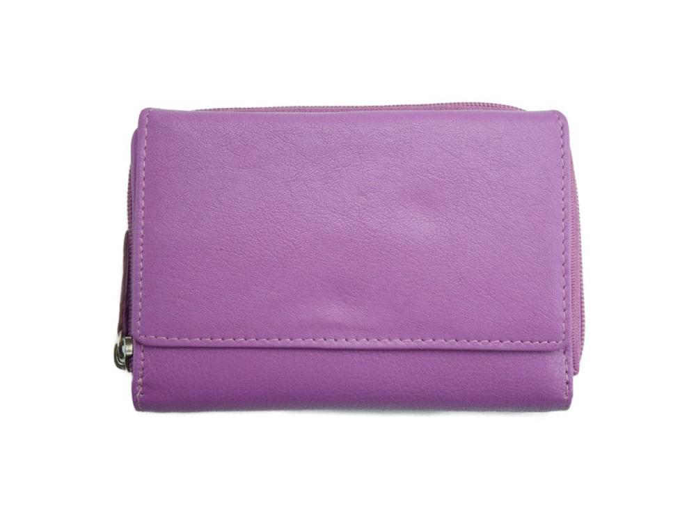 Flavia (wisteria) - Pretty and practical leather wallet