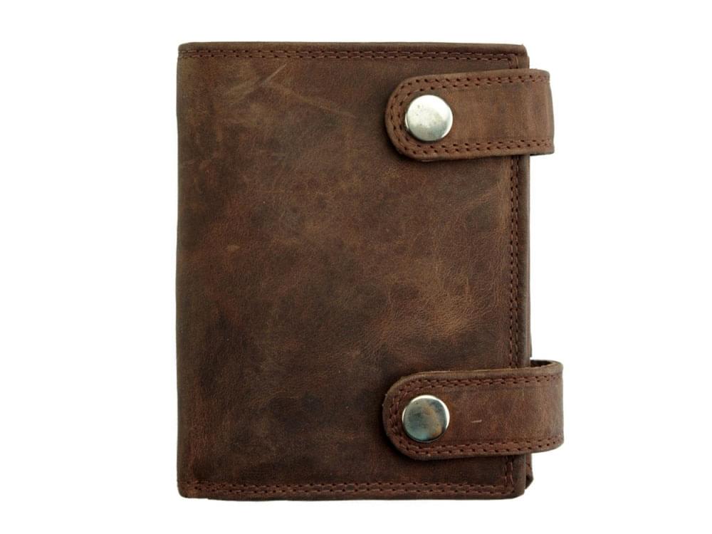 Marco (dark brown) - Leather wallet with a difference