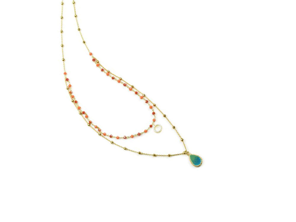 Fortuna Necklace - Bold necklace with strong colours