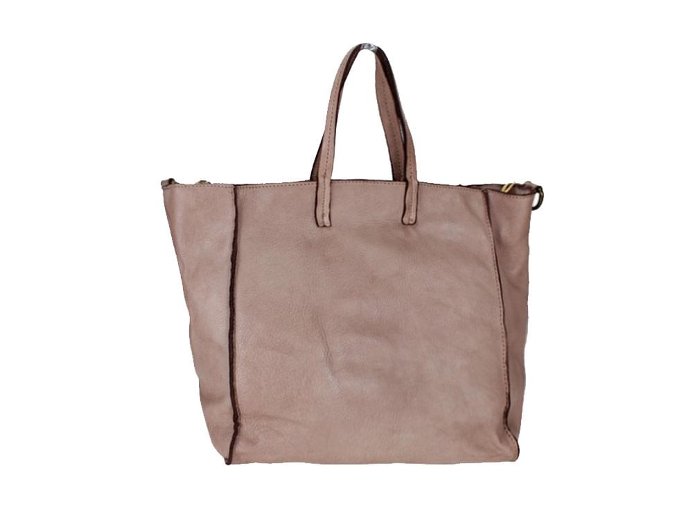 Rieti (rose) - Soft, luxurious Italian leather bag