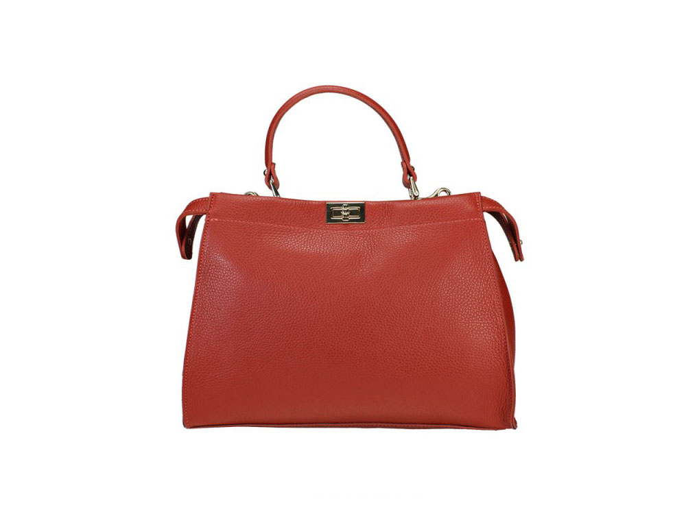 Nepi (burnt orange) - Timeless Classic Italian Leather Bag