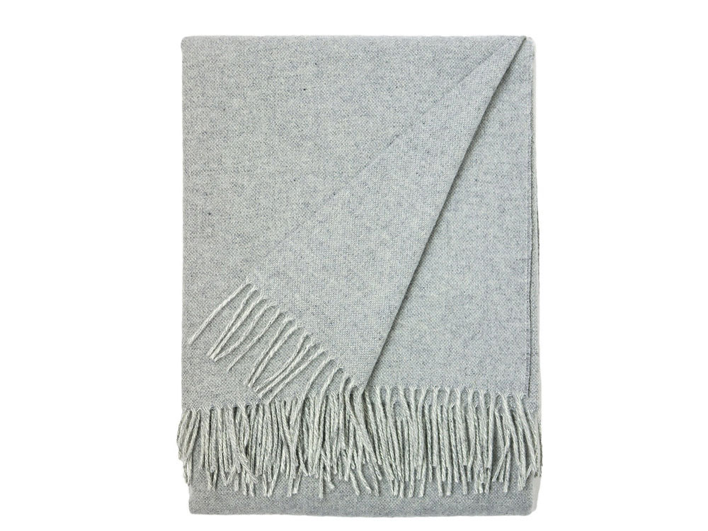 Misto (pearl grey) - Italian Merino Wool Throw