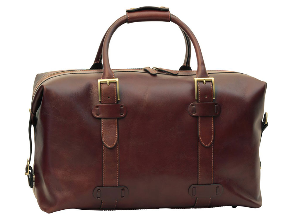 Vagabonda (brown) - Masculine Italian Duffel Style Travel Bag