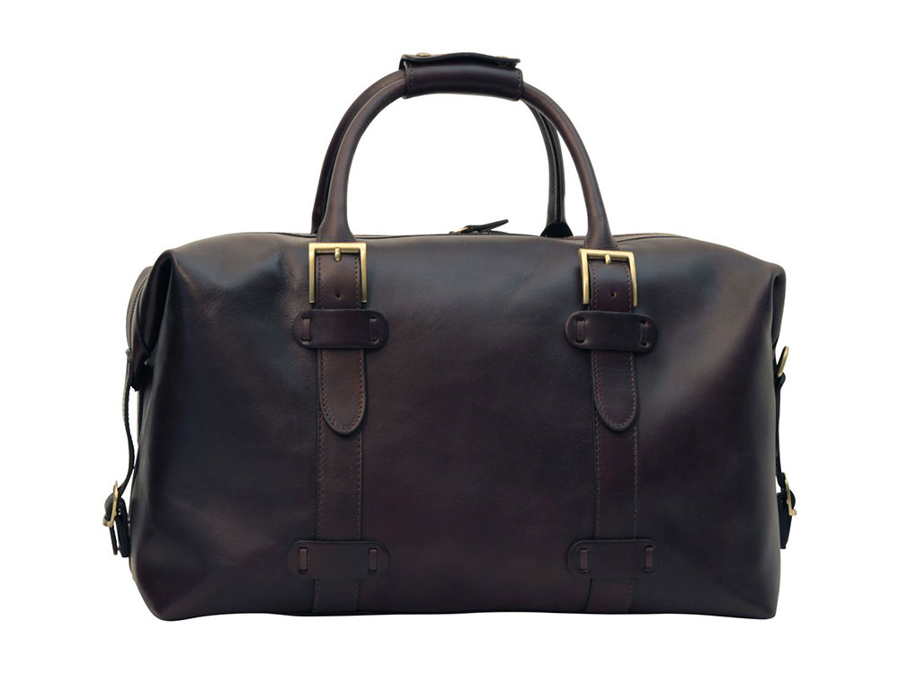 Vagabonda (dark brown) - Masculine Italian Duffel Style Travel Bag