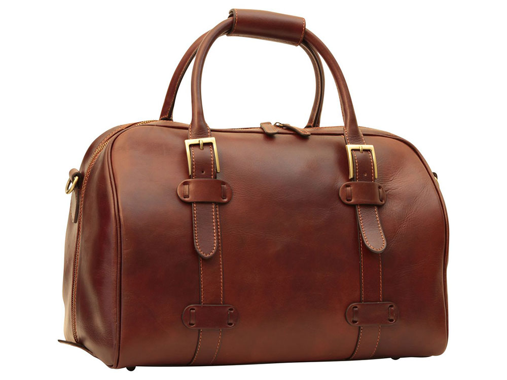 Escursione (brown) - Full-Grain Calfskin Travel Bag