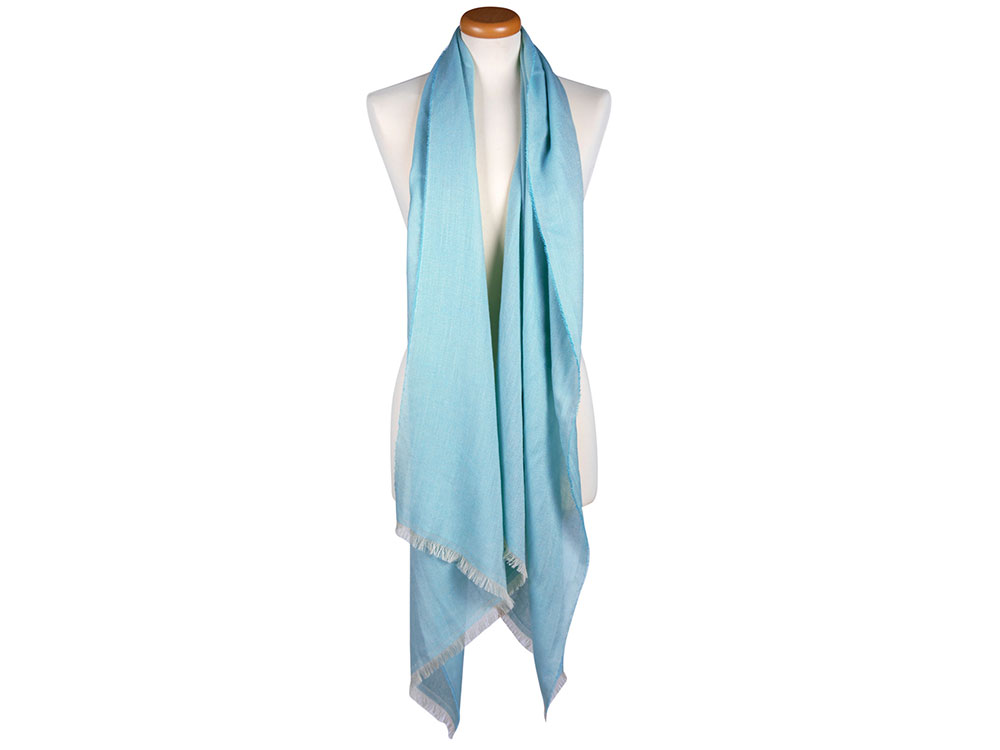 Brezza Cashmere & Silk Stole (sky blue) - Italian Luxury Scarf for Women