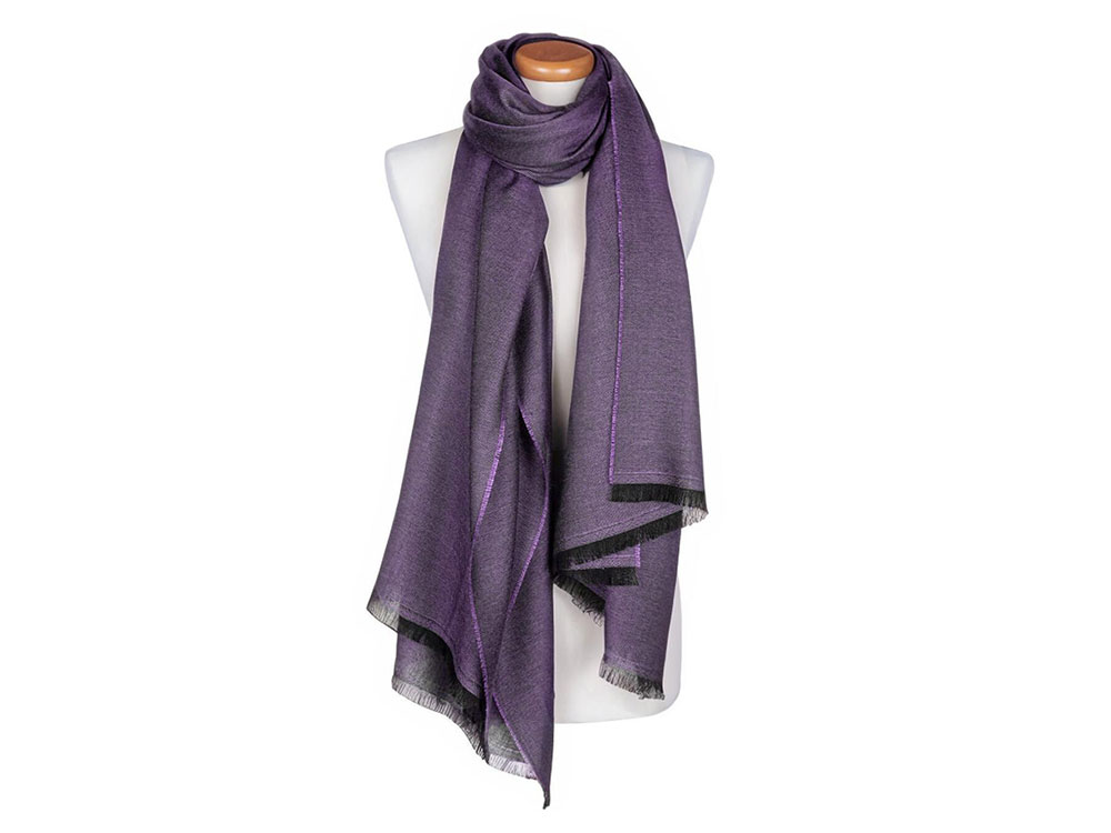 Fiorina (wisteria) - Cashmere and Silk Shawl