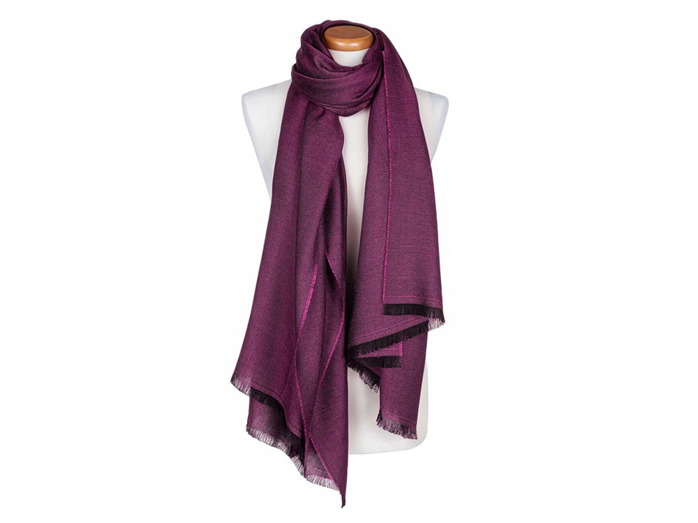 Fiorina (berry) - Cashmere and Silk Shawl