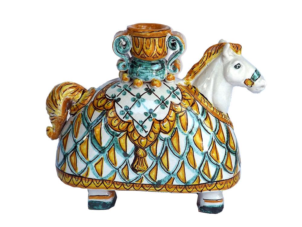 Cavalleria Verde - Handmade, ceramic candle holder