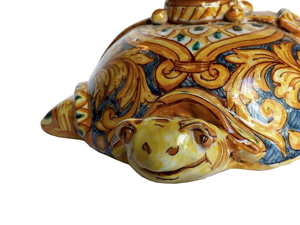 Painted Turtle Handmade, ceramic candle holder