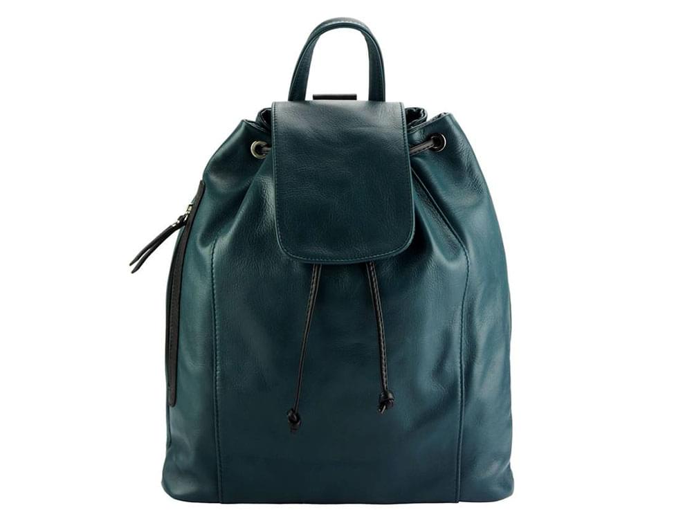 Lucca (acquamarine/black) - The best leather backpack on the market