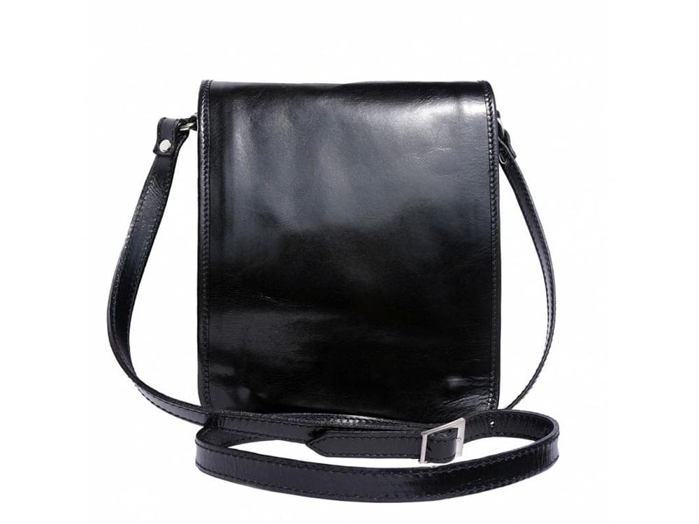 Padula (black) - Small, calf leather shoulder bag