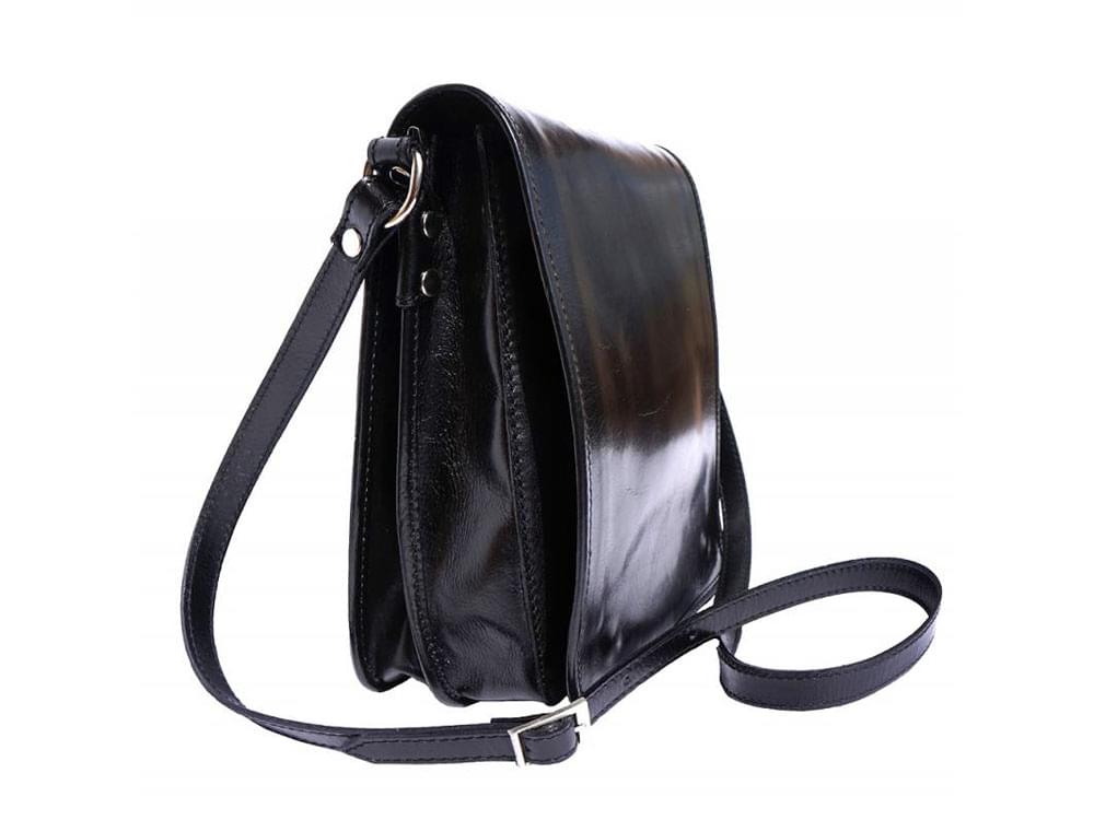 Padula (black) - Small, calf leather shoulder bag