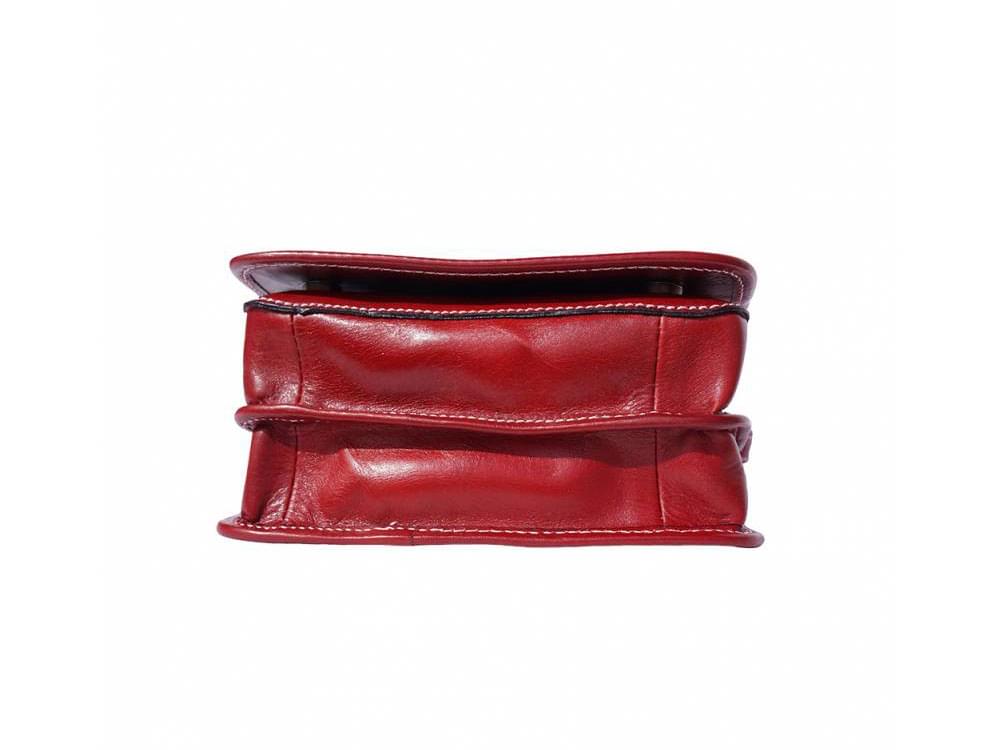Padula (red) - Small, calf leather shoulder bag
