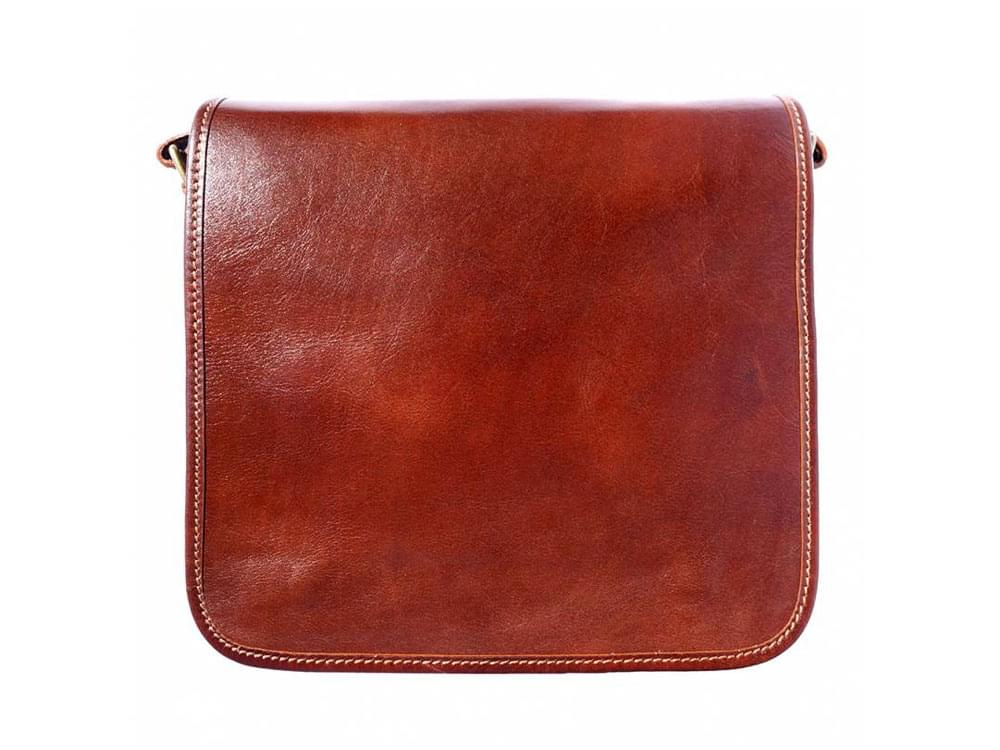 Nerola (brown) - Italian leather handmade messenger bag
