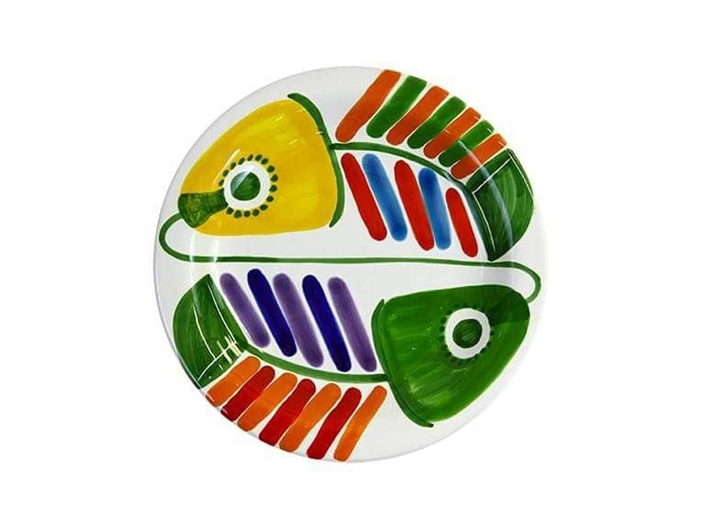 Liscia - 18cm plate - Handmade, traditional ceramic plate from Sicily