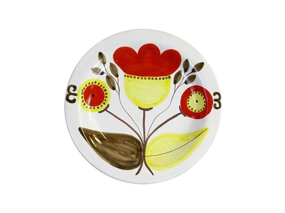 Regio - 18cm plate - Handmade, traditional ceramic plate from Sicily