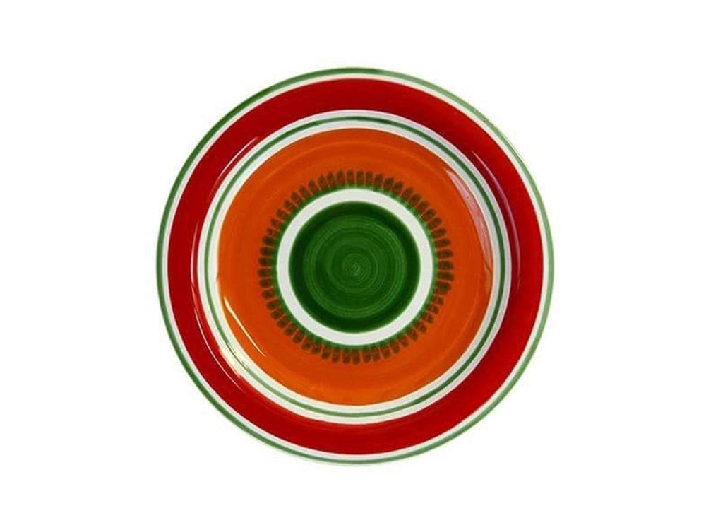 Rovente - 18cm plate - Handmade, traditional ceramic plate from Sicily