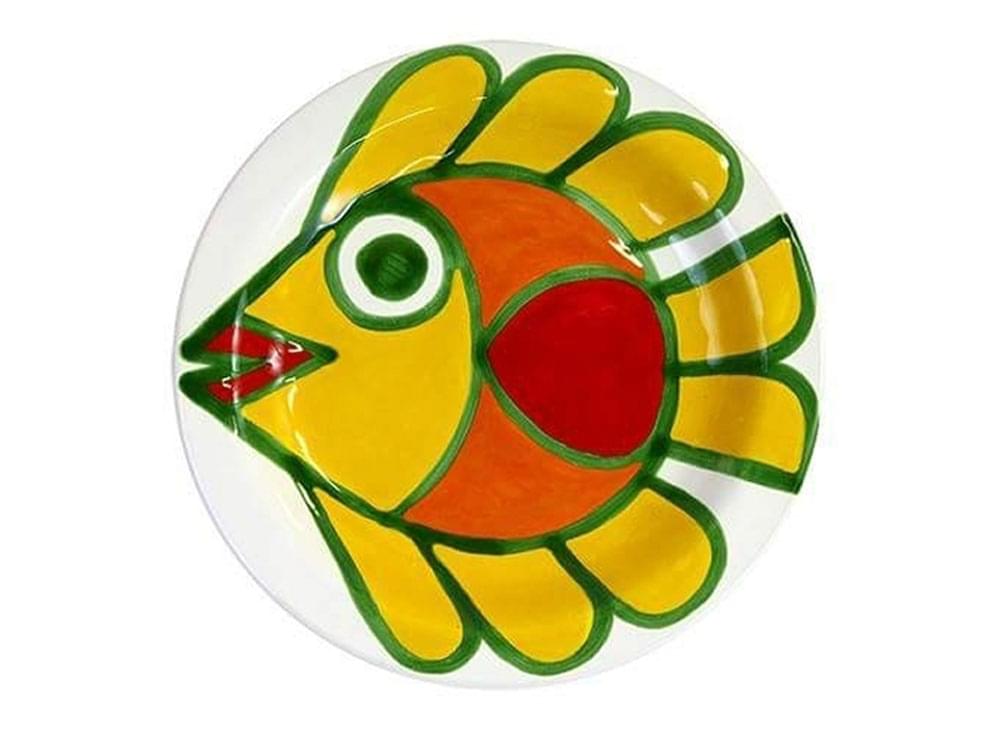 Spinoso - 25cm plate - Handmade, traditional ceramic plate from Sicily