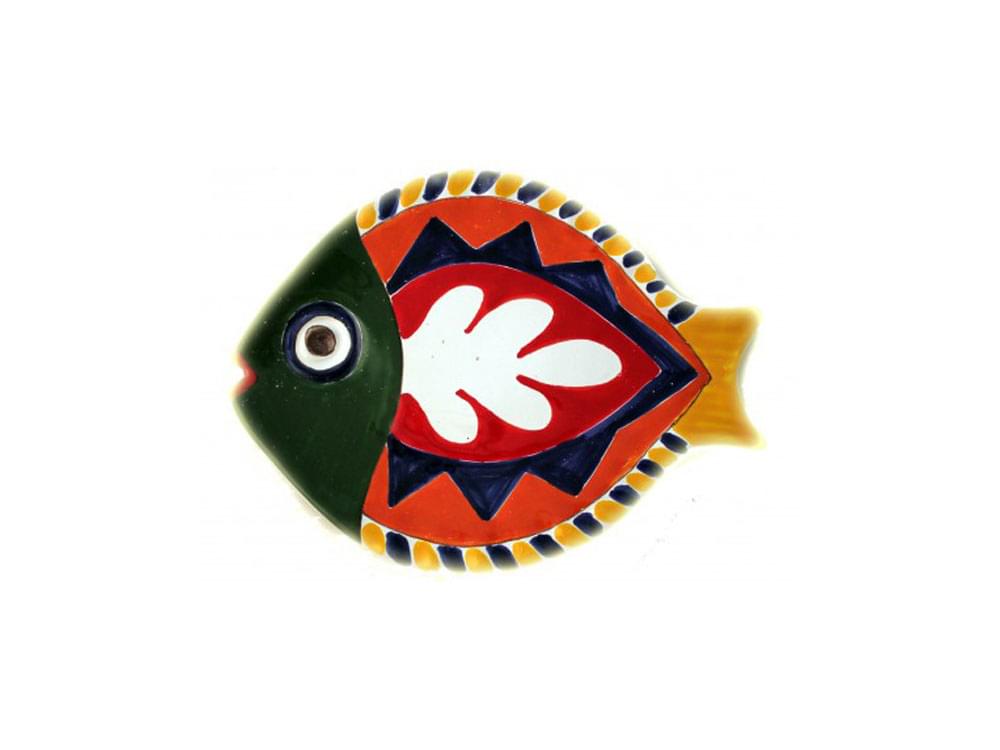 Pagliaccio - small serving plate - Handmade, traditional ceramic plate from Sicily