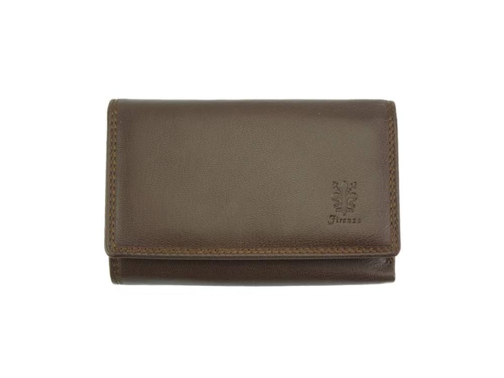 Filomena (dark brown) - Refined and sophisticated luxurious leather wallet