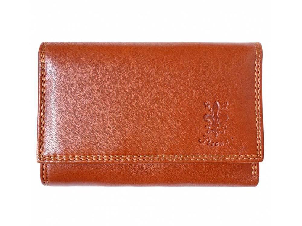 Cinzia (tan) - Small, neat, spacious leather wallet
